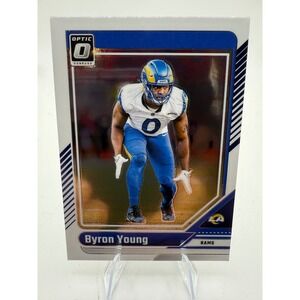 2024 Panini Donruss Optic Byron Young Football Card Los Angeles Rams
